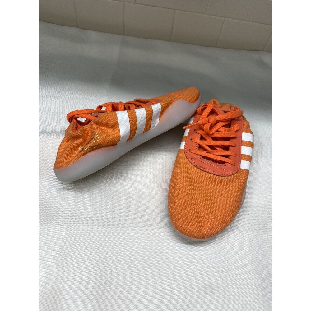 ADIDAS ORIGINALS TAEKWONDO TEAM Trainers Lace Up CANVAS Sneaker Shoes Orange